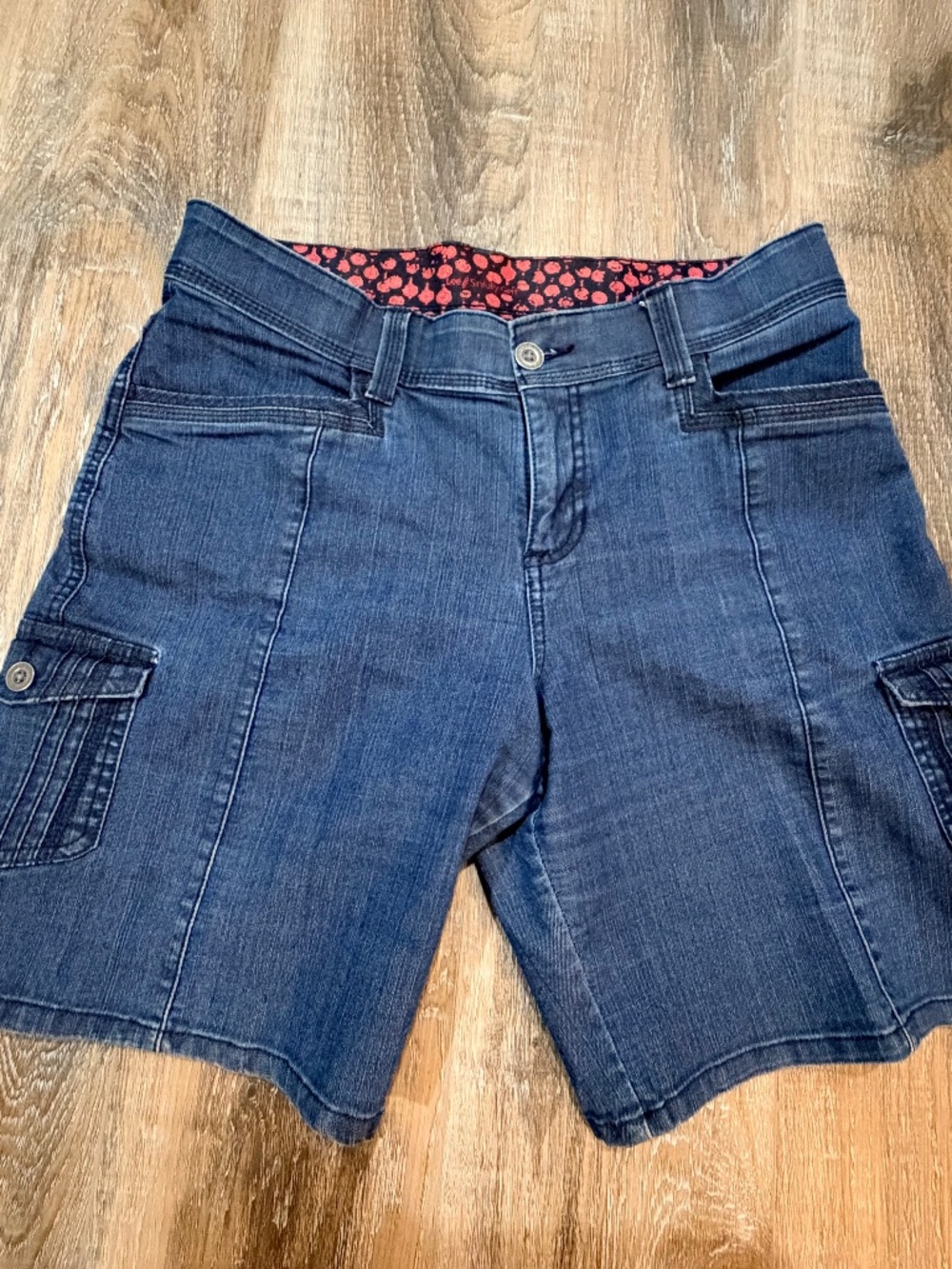 Lee Sinfully Soft Blue Shorts Women's 12 Medium
